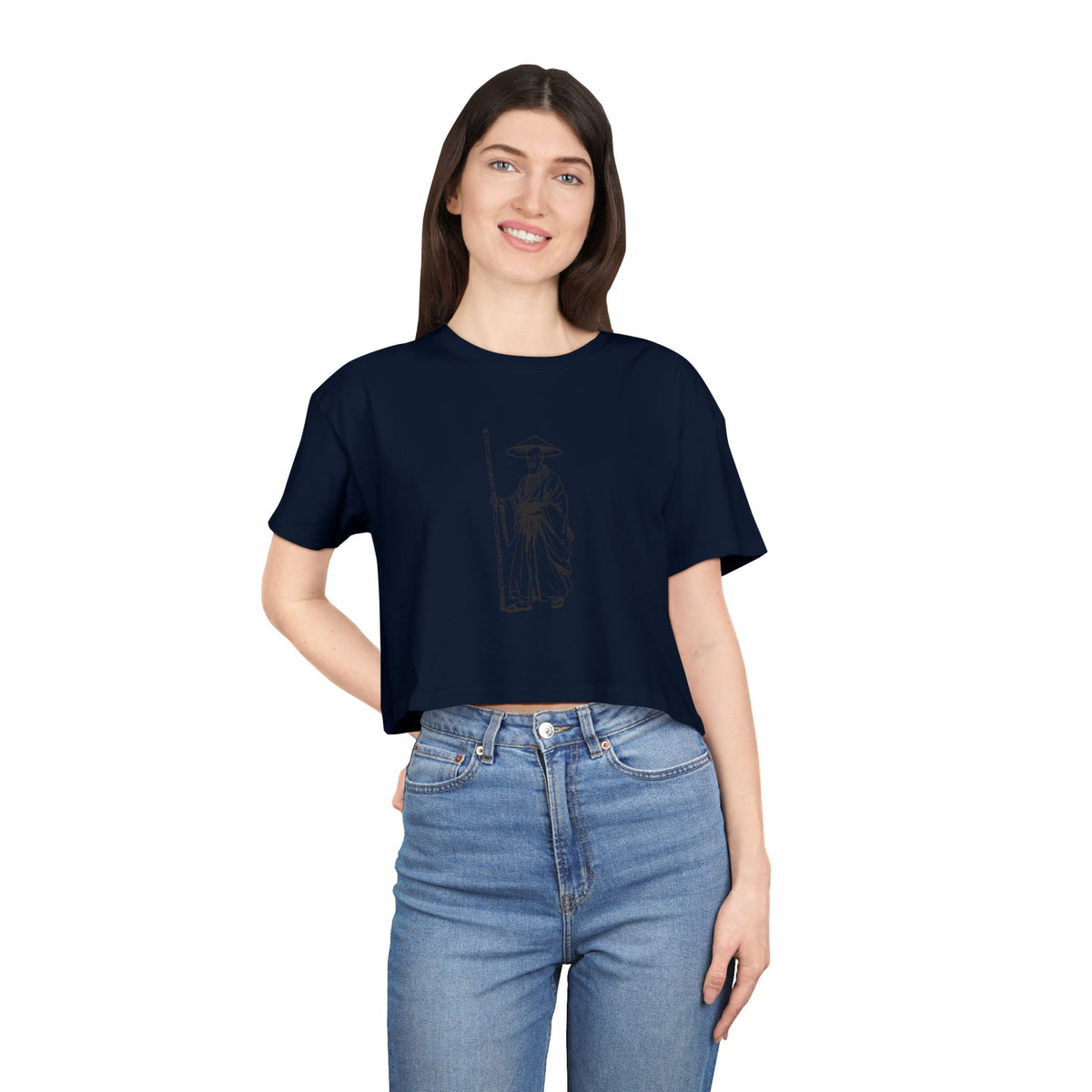 Kōbō Daishi: The Eighty-Eight Temple Road — Women's Crop Tee