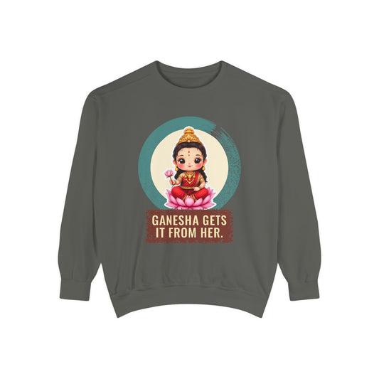Parvati: Gauri, the Radiant One — Garment-Dyed Sweatshirt
