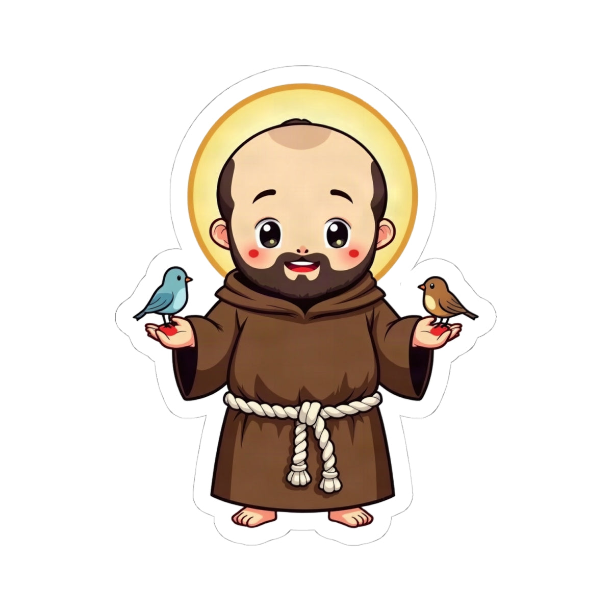 St Francis of Assisi: Preacher to the Birds — Sticker