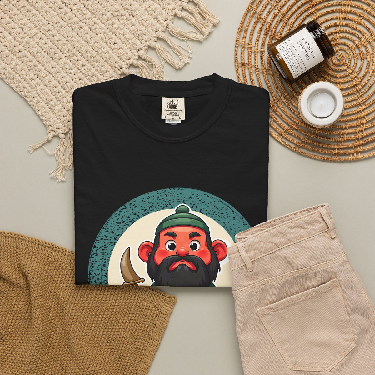 Guan Gong · “Honest business only.” — Garment-Dyed T-Shirt