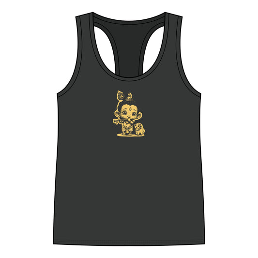 Krishna: Holder of the Flute — Women's Racerback Tank