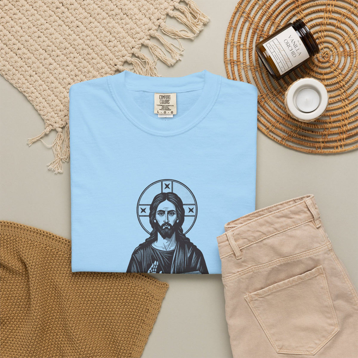Jesus Christ · “How long must I put up with you?” — Garment-Dyed One-Ink Tee