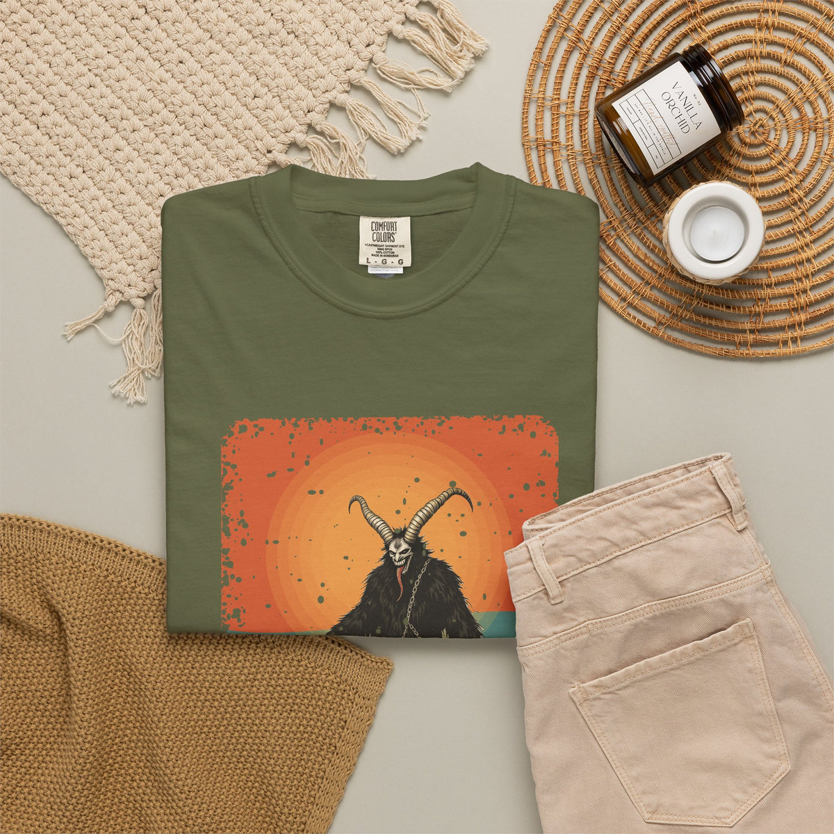 Krampus: Driver of Winter Spirits — Garment-Dyed T-Shirt