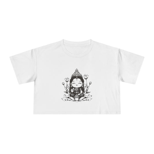 Lakshmi: She of the Lotus — Women's Crop Tee