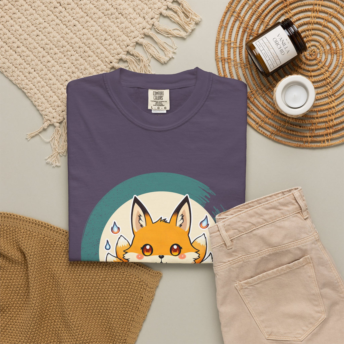 Kitsune · “Fox wedding weather.” — Garment-Dyed T-Shirt