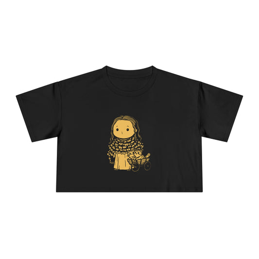 Freyja: Cats at the Reins — Women's Crop Tee
