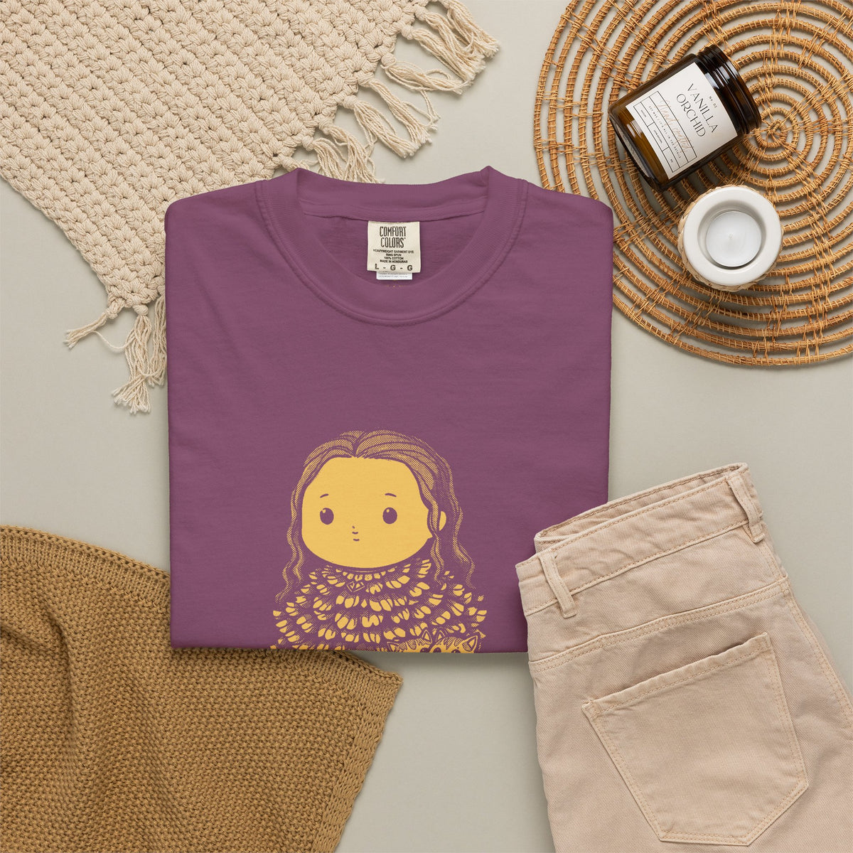 Freyja · “The original cat lady.” — Garment-Dyed One-Ink Tee