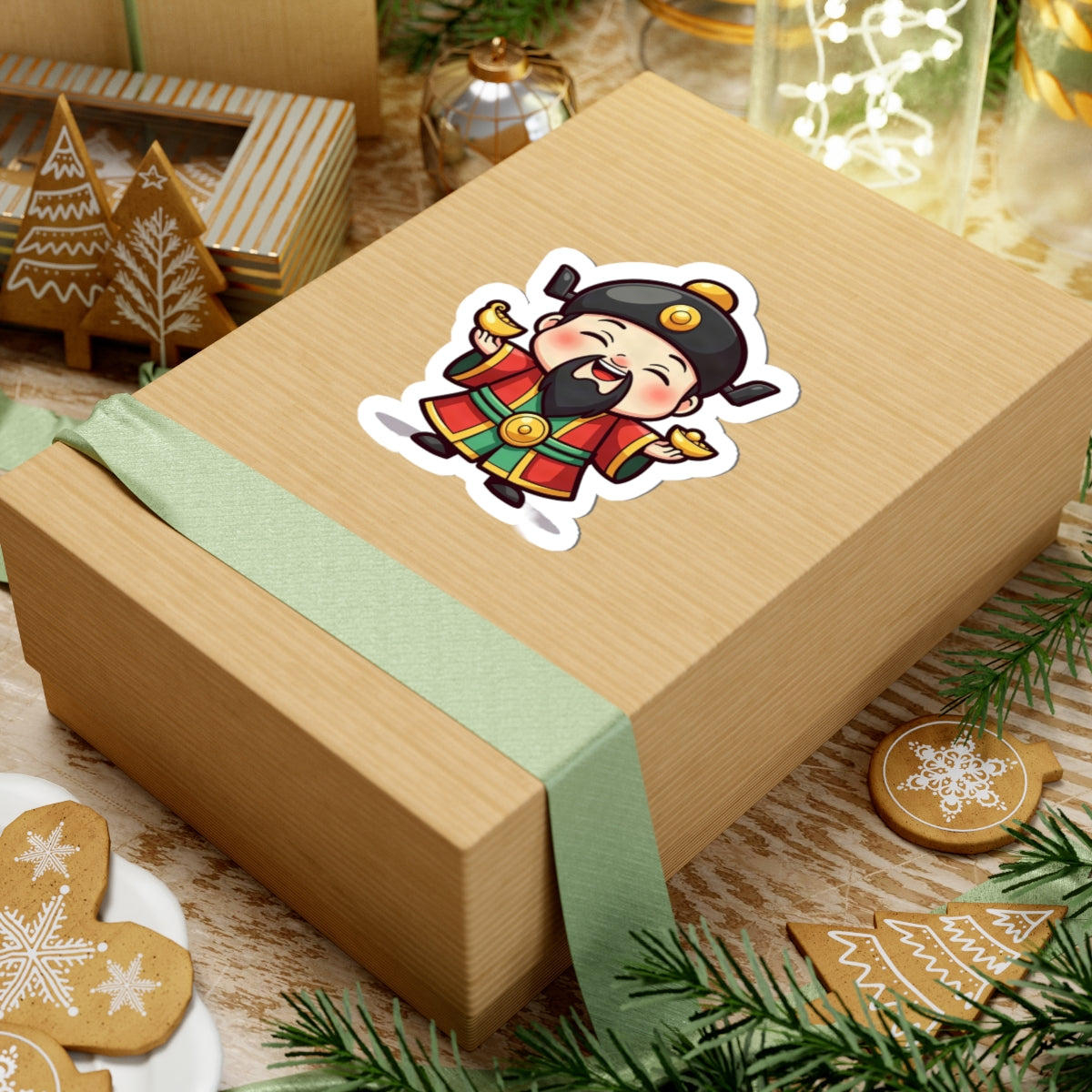 Caishen: Inviting Wealth and Treasure — Sticker
