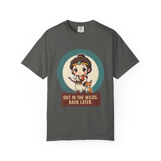 Artemis: Potnia Theron, Lady of Wild Things — Garment-Dyed T-Shirt