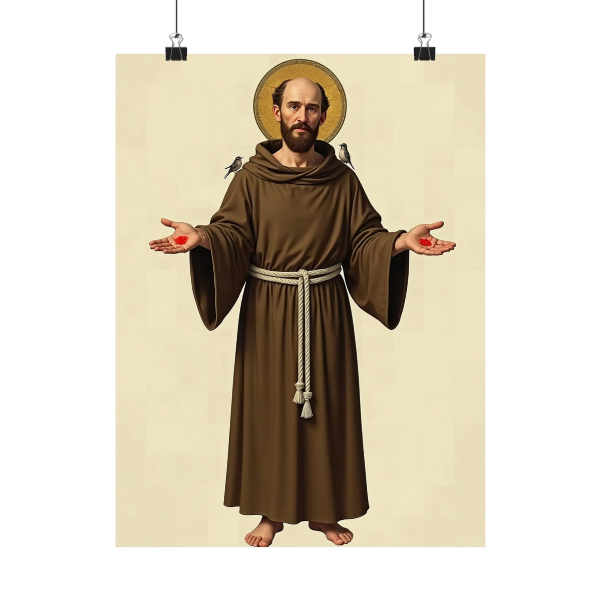 St Francis of Assisi: The Wolf of Gubbio — Art Print