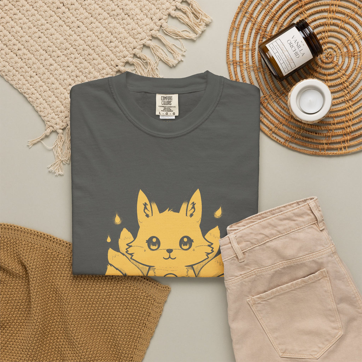 Kitsune · “Fox wedding weather.” — Garment-Dyed One-Ink Tee