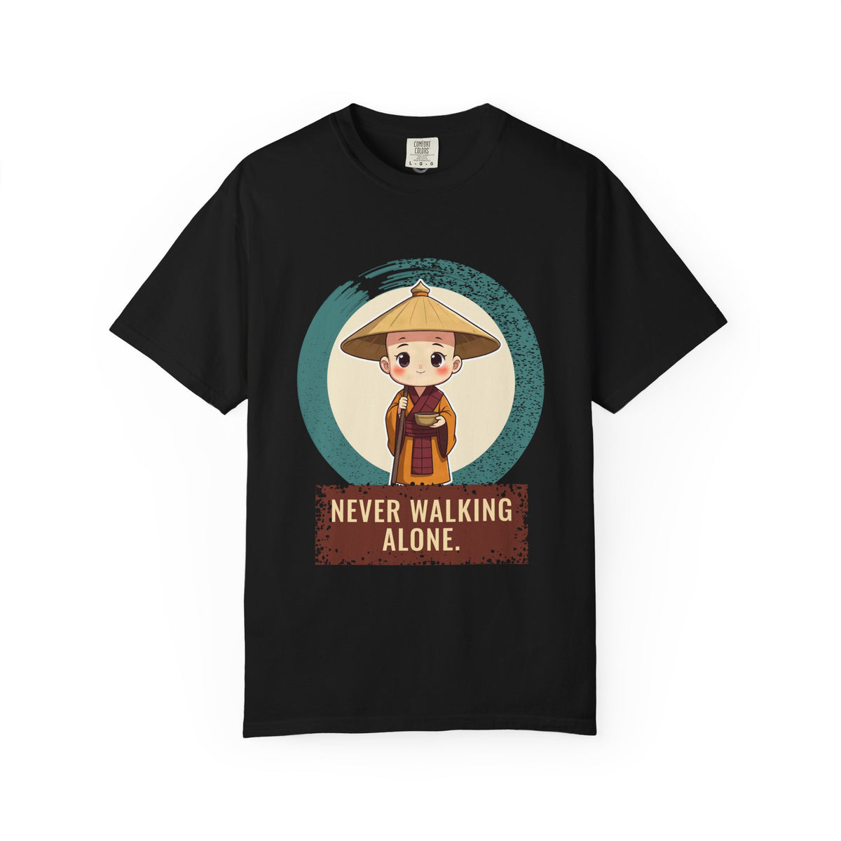 Kōbō Daishi · “Never walking alone.” — Garment-Dyed T-Shirt