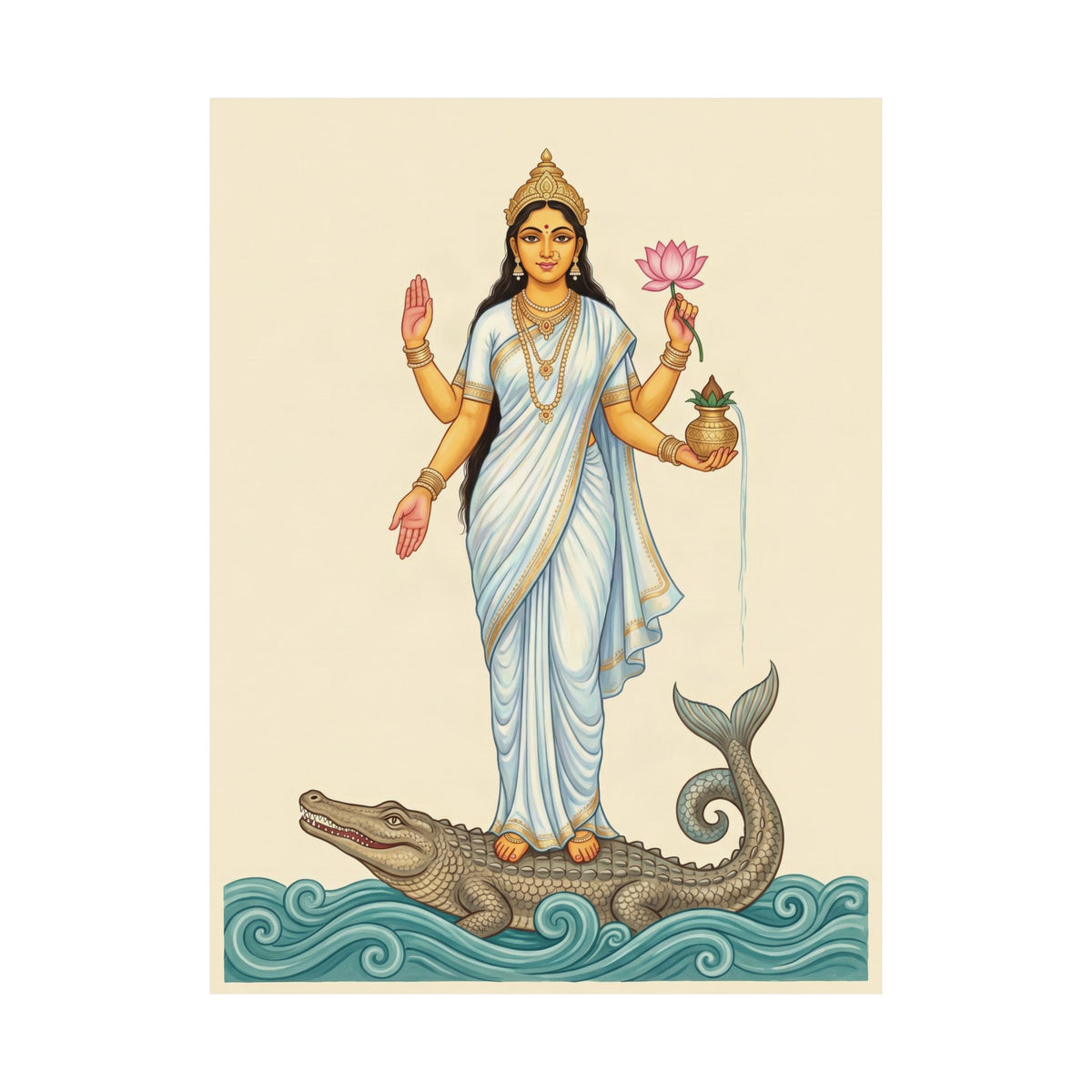 Ganga: Rider of the Makara — Art Print
