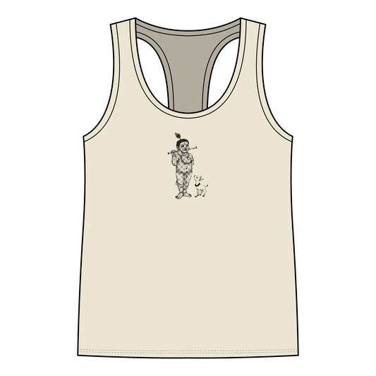 Krishna: Protector of Cows — Women's Racerback Tank