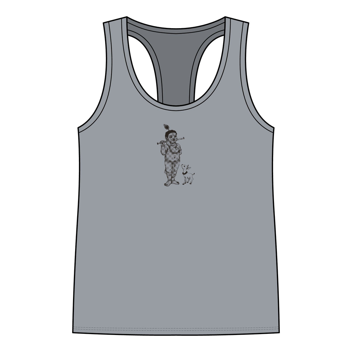 Krishna: Protector of Cows — Women's Racerback Tank