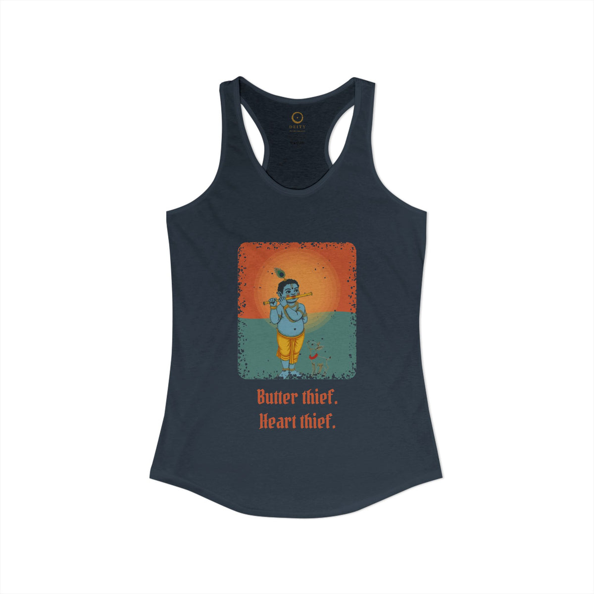 Krishna: Protector of Cows — Women's Racerback Tank