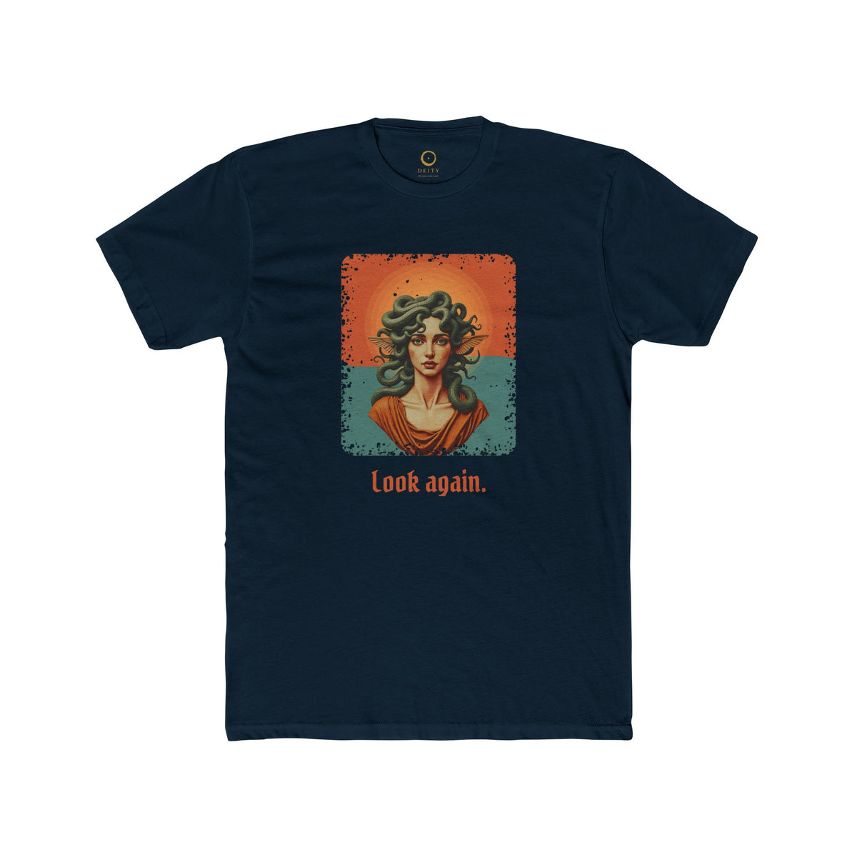 Medusa · “Look again.” — Unisex T-Shirt