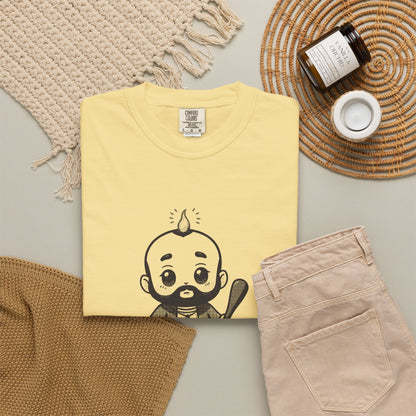 St Jude Thaddeus: Bearer of the Pentecost Flame — Garment-Dyed One-Ink Tee