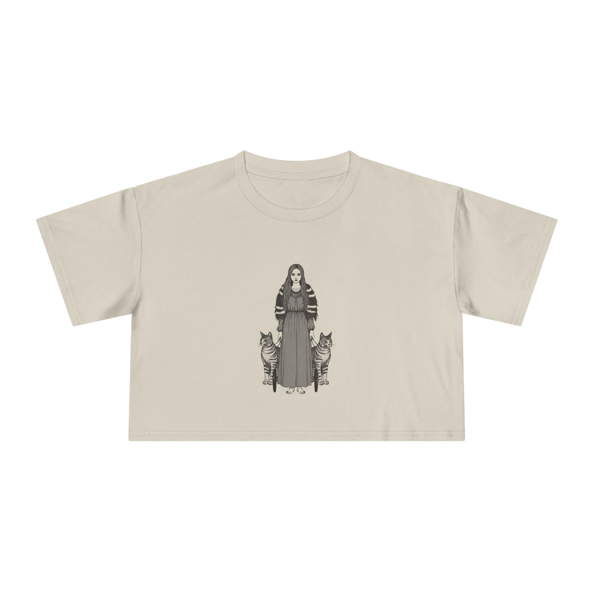 Freyja: Lender of the Falcon Cloak — Women's Crop Tee