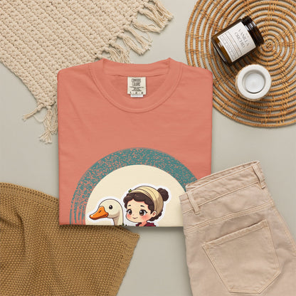 Aphrodite · “Riding a goose, obviously.” — Garment-Dyed T-Shirt
