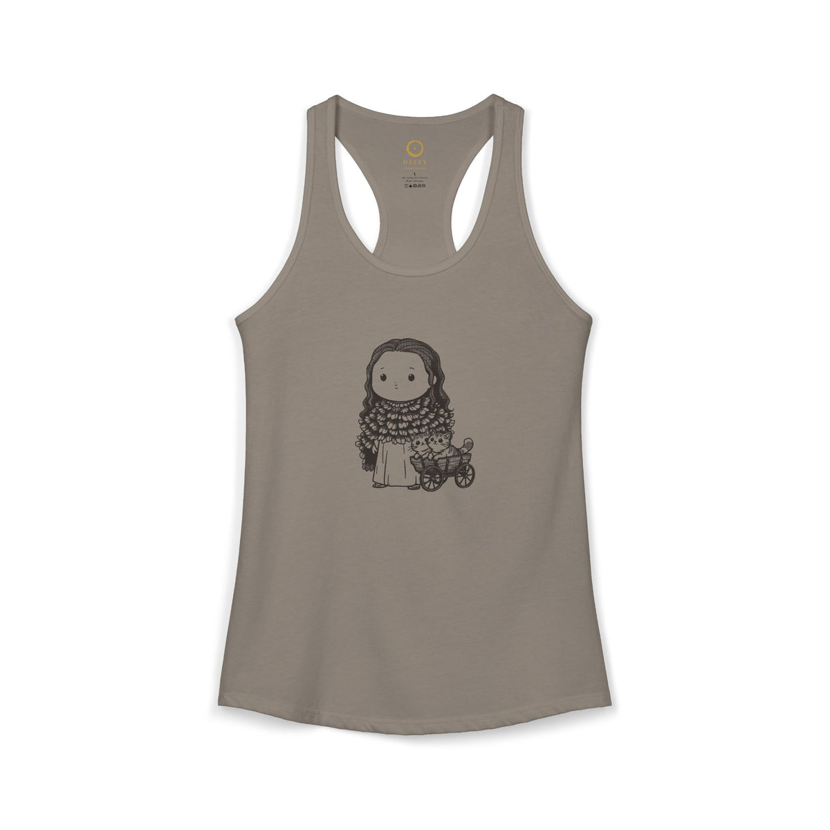 Freyja: Cats at the Reins — Women's Racerback Tank