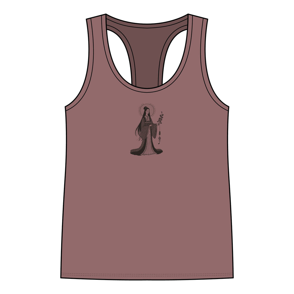 Amaterasu: She Who Shines in Heaven — Women's Racerback Tank