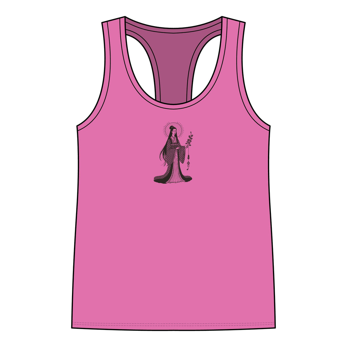 Amaterasu: She Who Shines in Heaven — Women's Racerback Tank