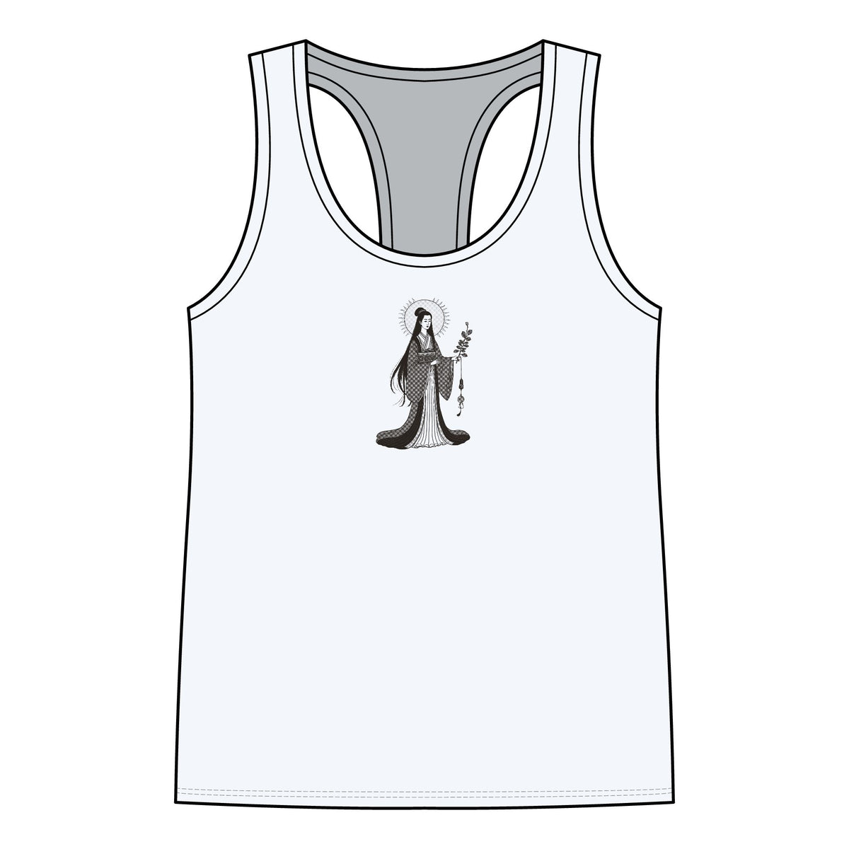 Amaterasu: She Who Shines in Heaven — Women's Racerback Tank