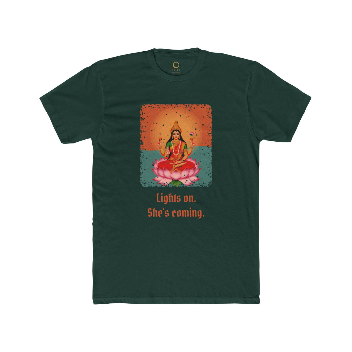 Lakshmi · “Lights on. She's coming.” — Unisex T-Shirt