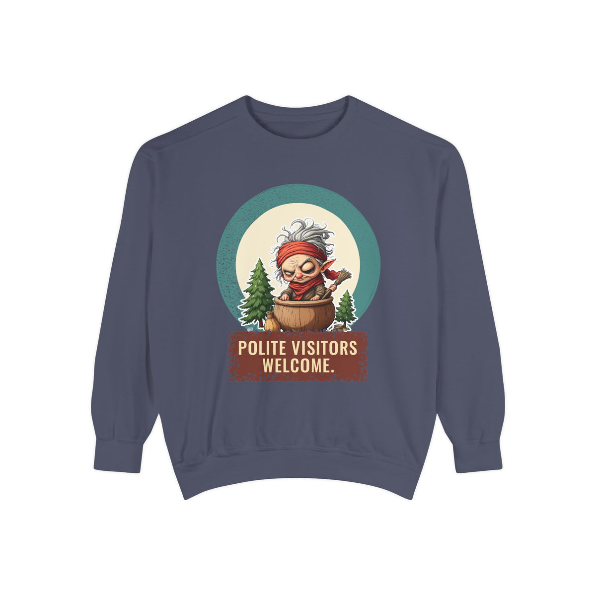 Baba Yaga: Grandmother Witch — Garment-Dyed Sweatshirt