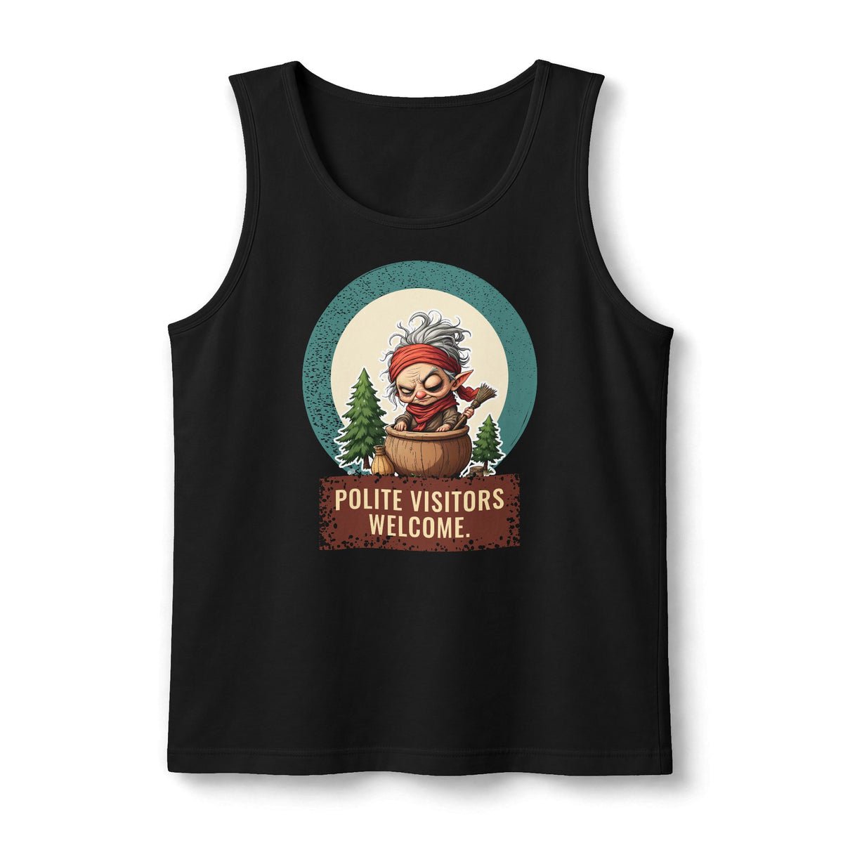 Baba Yaga: Grandmother Witch — Unisex Muscle Tank