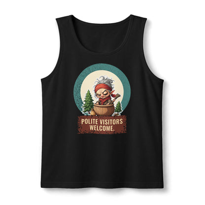 Baba Yaga: Grandmother Witch — Unisex Muscle Tank