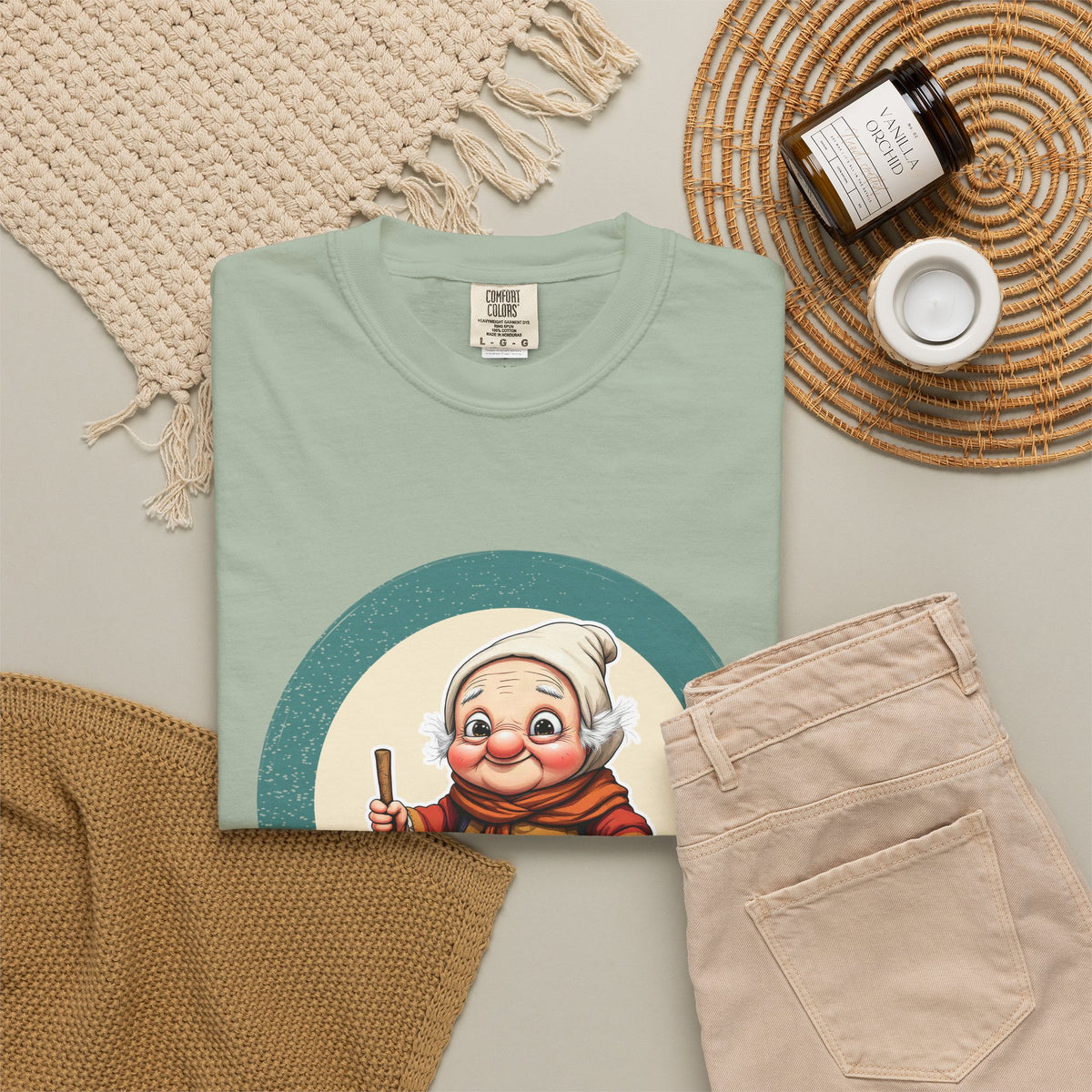 La Befana · “Sweep the old year out.” — Garment-Dyed T-Shirt