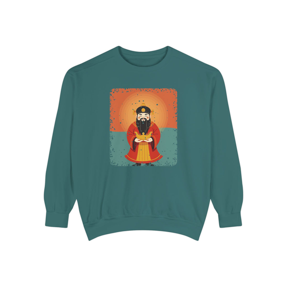 Caishen: The Civil God of Wealth — Garment-Dyed Sweatshirt