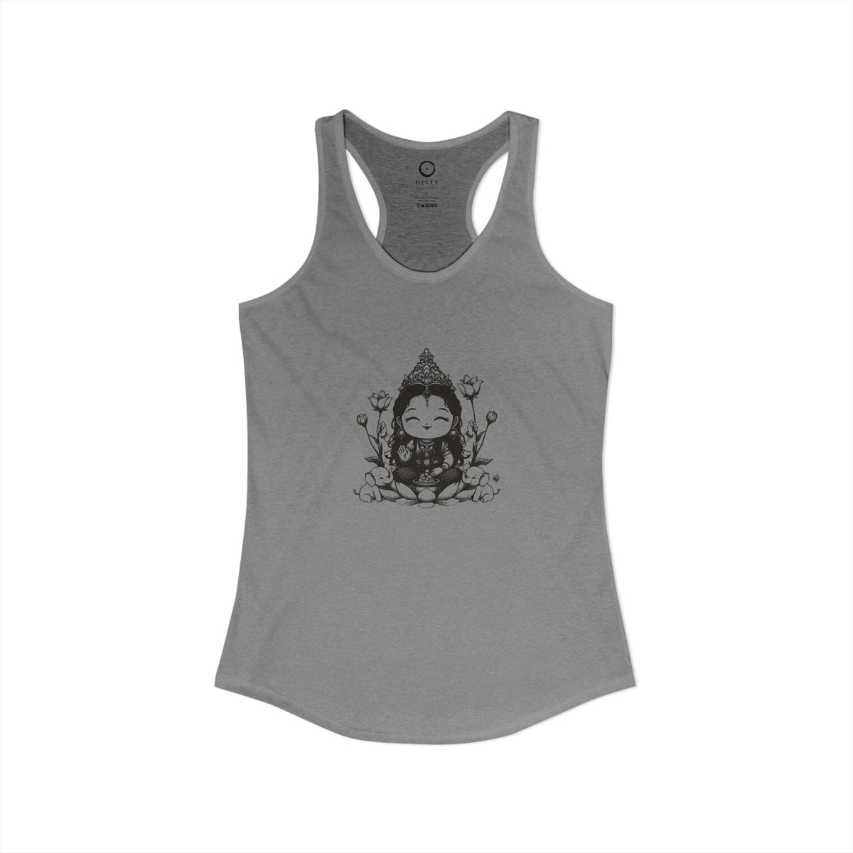 Lakshmi: She of the Lotus — Women's Racerback Tank