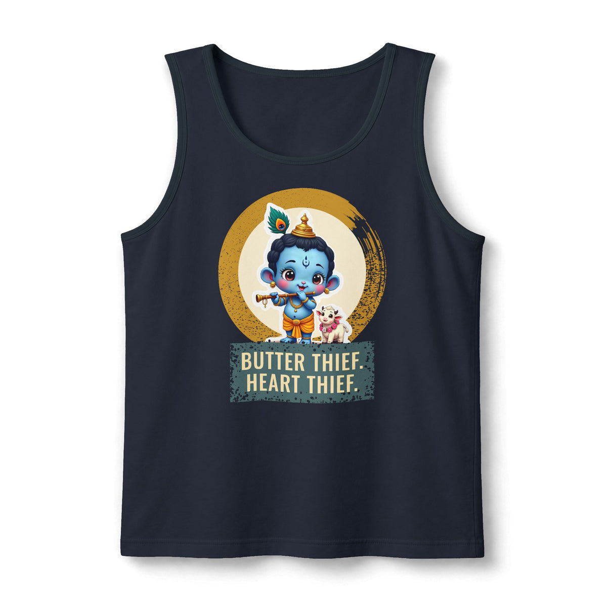 Krishna: Holder of the Flute — Unisex Muscle Tank