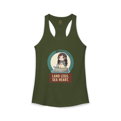 Selkie: Grey Selkie of Sule Skerry — Women's Racerback Tank