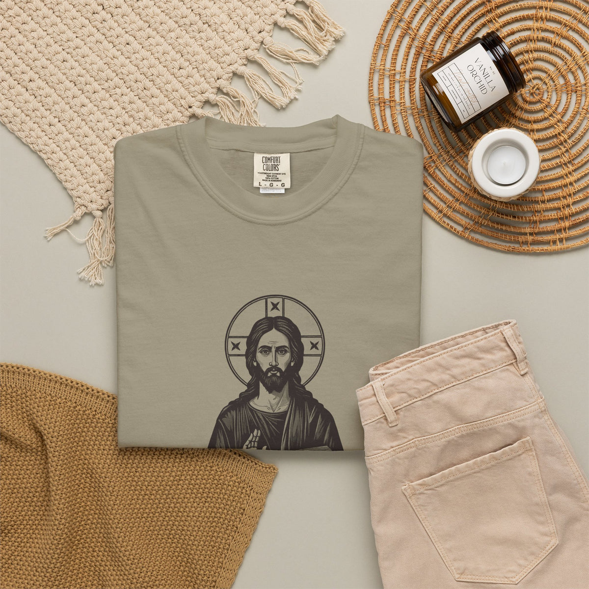 Jesus Christ · “How long must I put up with you?” — Garment-Dyed One-Ink Tee