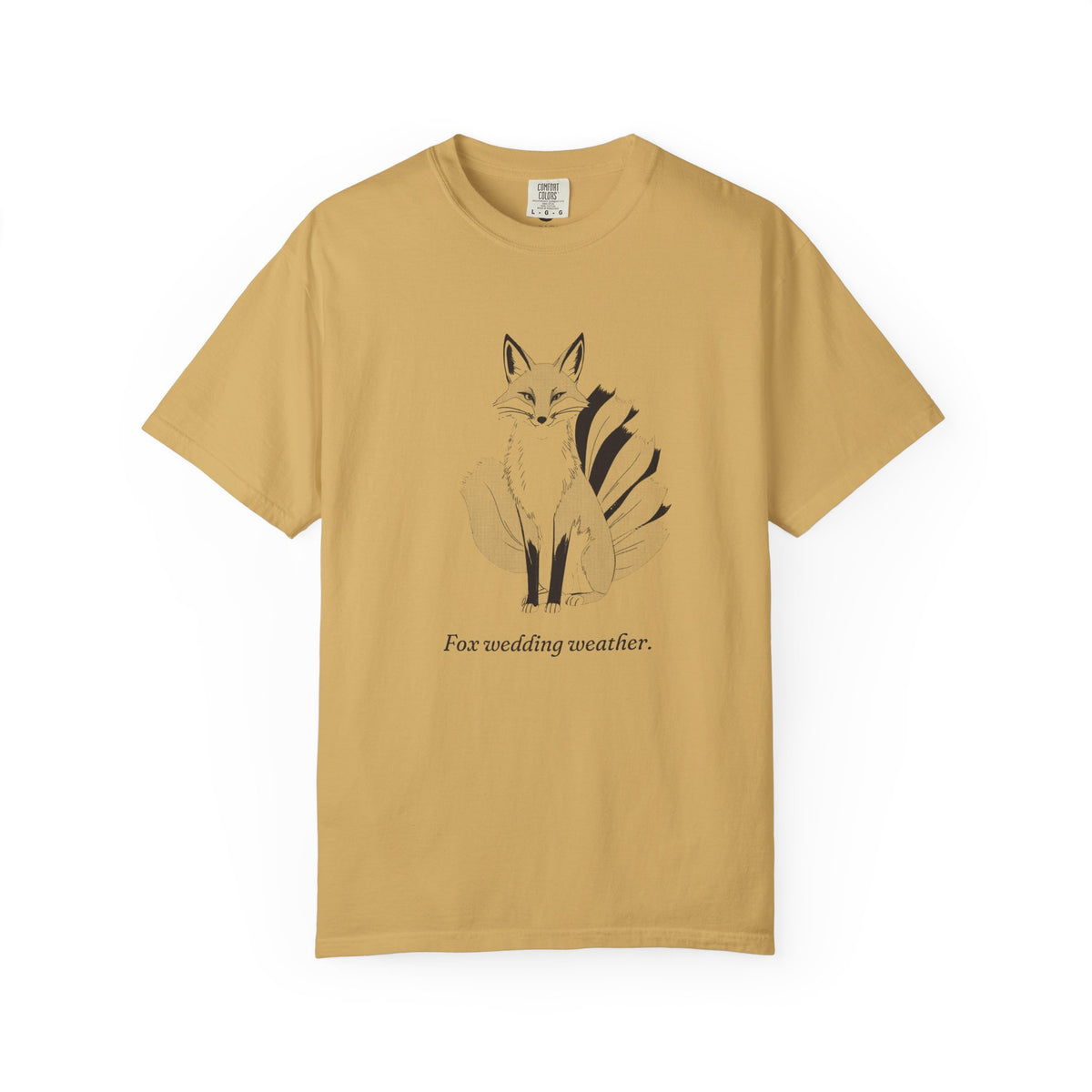 Kitsune · “Fox wedding weather.” — Garment-Dyed One-Ink Tee