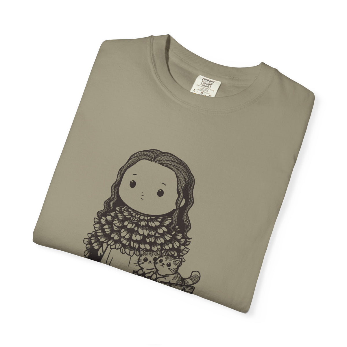 Freyja · “The original cat lady.” — Garment-Dyed One-Ink Tee