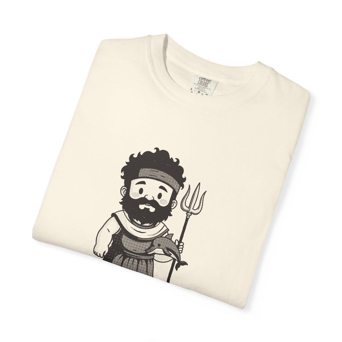 Poseidon · “He got the sea.” — Garment-Dyed One-Ink Tee