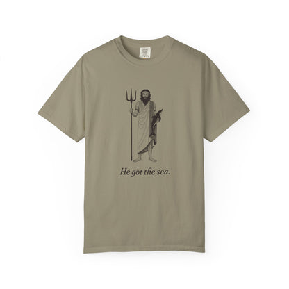 Poseidon: The Earth-Shaker — Garment-Dyed One-Ink Tee