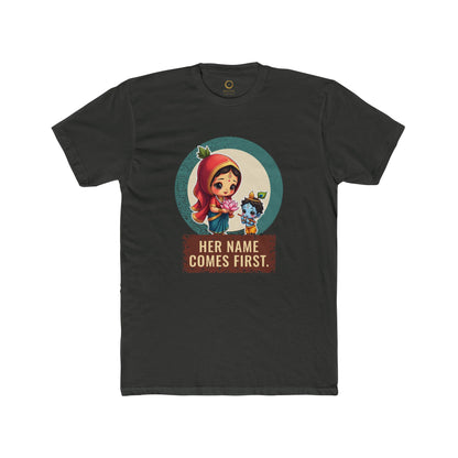 Radha · “Her name comes first.” — Unisex T-Shirt
