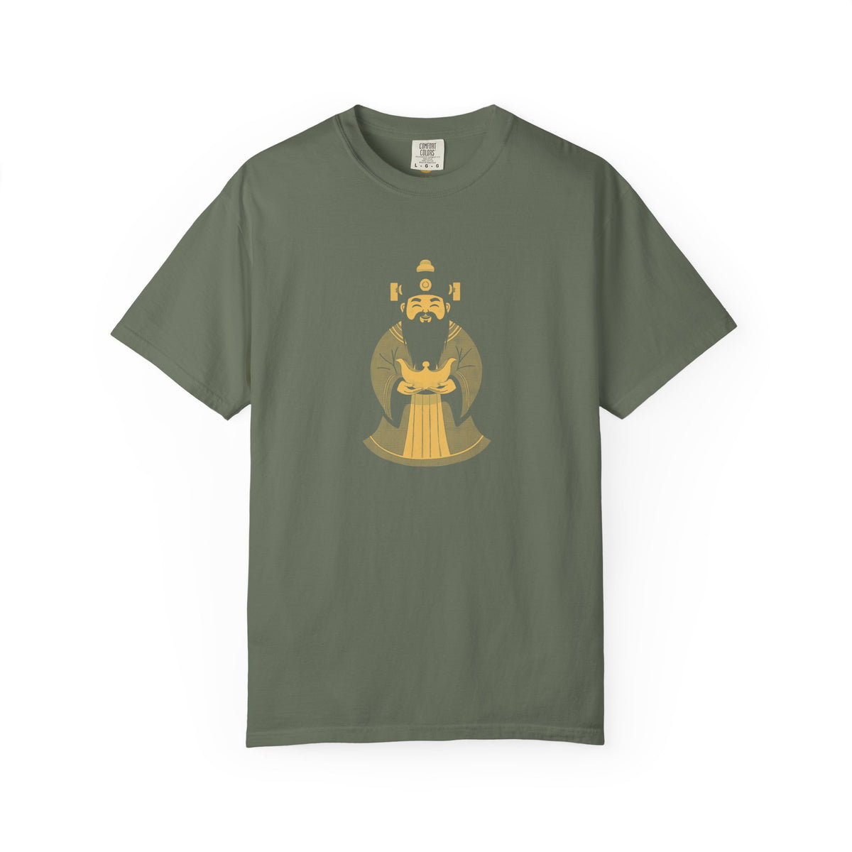 Caishen: The Civil God of Wealth — Garment-Dyed One-Ink Tee