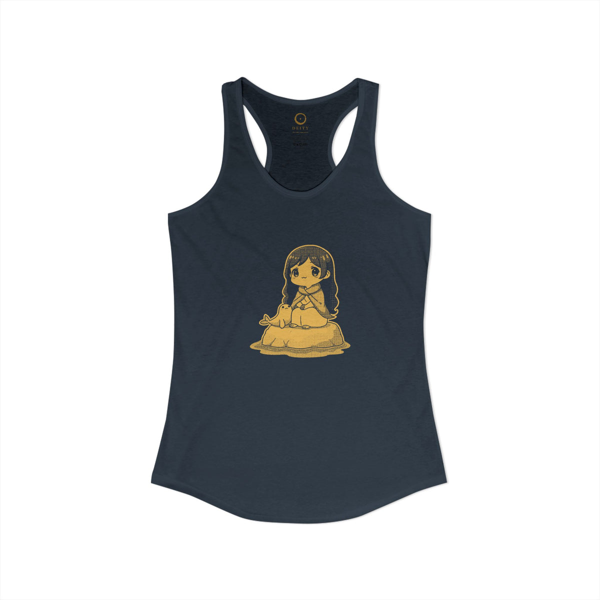 Selkie: Grey Selkie of Sule Skerry — Women's Racerback Tank
