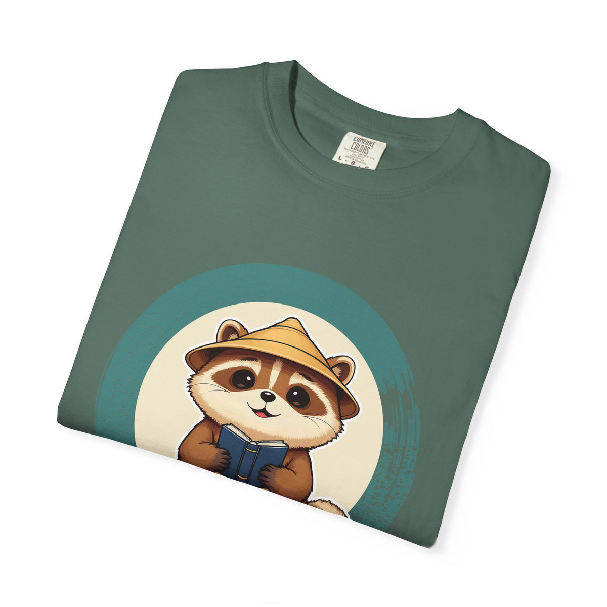 Tanuki: Lucky Greeter at the Shop Door — Garment-Dyed T-Shirt