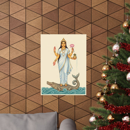Ganga: Rider of the Makara — Art Print