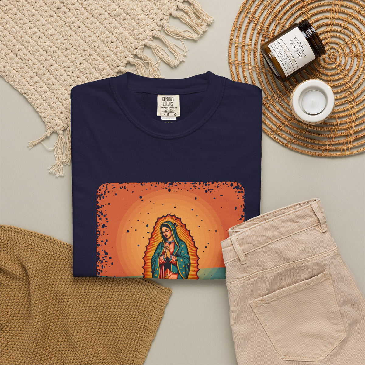 Our Lady of Guadalupe · “Roses in December.” — Garment-Dyed T-Shirt