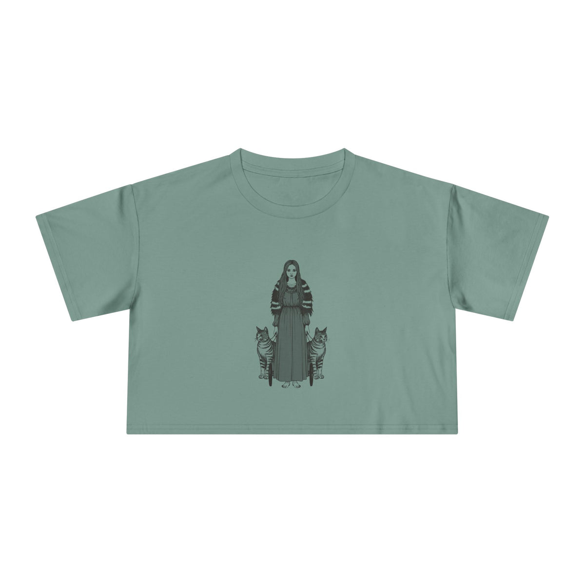 Freyja: Lender of the Falcon Cloak — Women's Crop Tee