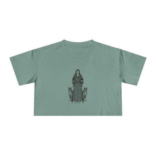 Freyja: Lender of the Falcon Cloak — Women's Crop Tee
